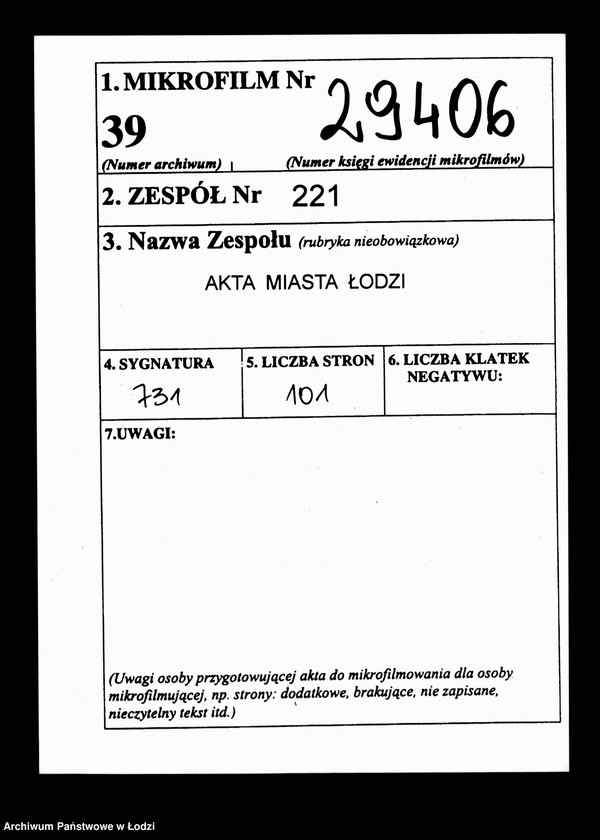 Obraz 2 z jednostki "Kontrolla osób chrześcijan za czasowymi paszportami przebywających w mieście Łodzi w roku 1853"