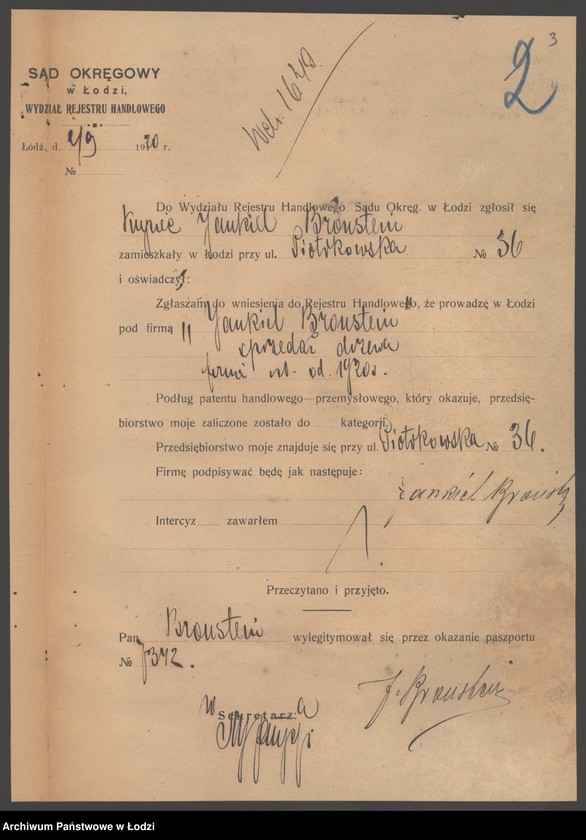 Obraz 5 z jednostki "„Jankiel Bronstein” – sprzedaż drzewa"