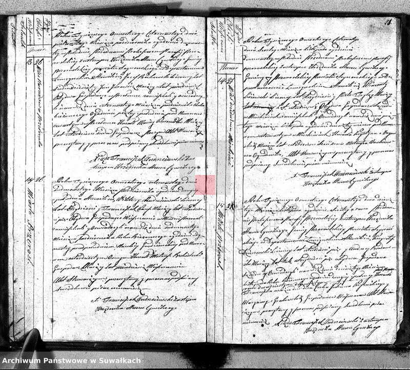 image.from.unit.number "Księga Aktów Zeyscia Gminy Przeroslskiey Powiatu Seyneńskiego Departamentu Łomżyńskiego na Rok 1814."