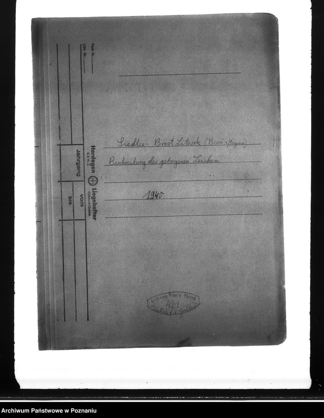 Obraz 4 z jednostki "Siedlce - Brest Litowsk (Brześć n/ Bugiem) Beschreibung der gaborgenen Leihen"