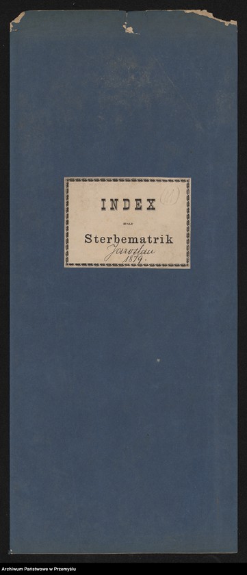 image.from.unit.number "Index zur Sterbematrik Jaroslau 1879"