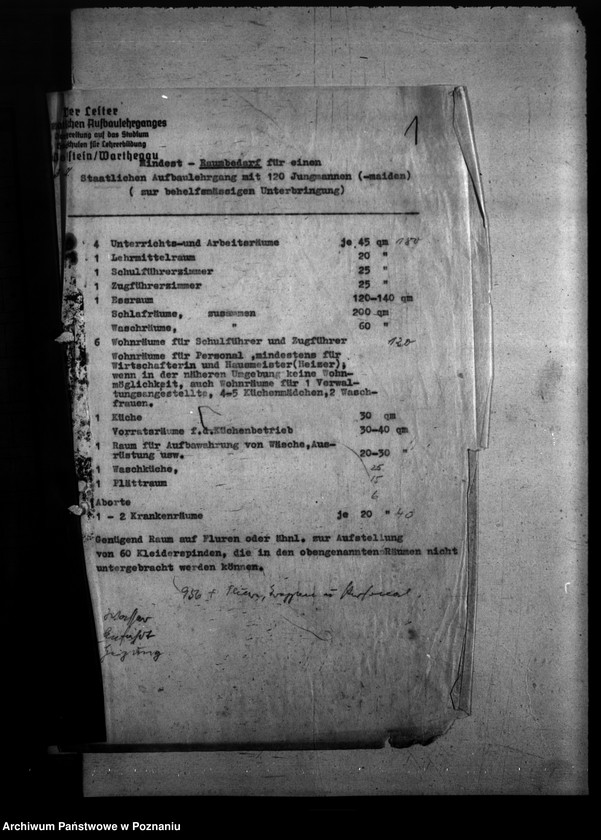 Obraz 5 z jednostki "Raumbedarf für Lehrerbildungsanstalten"