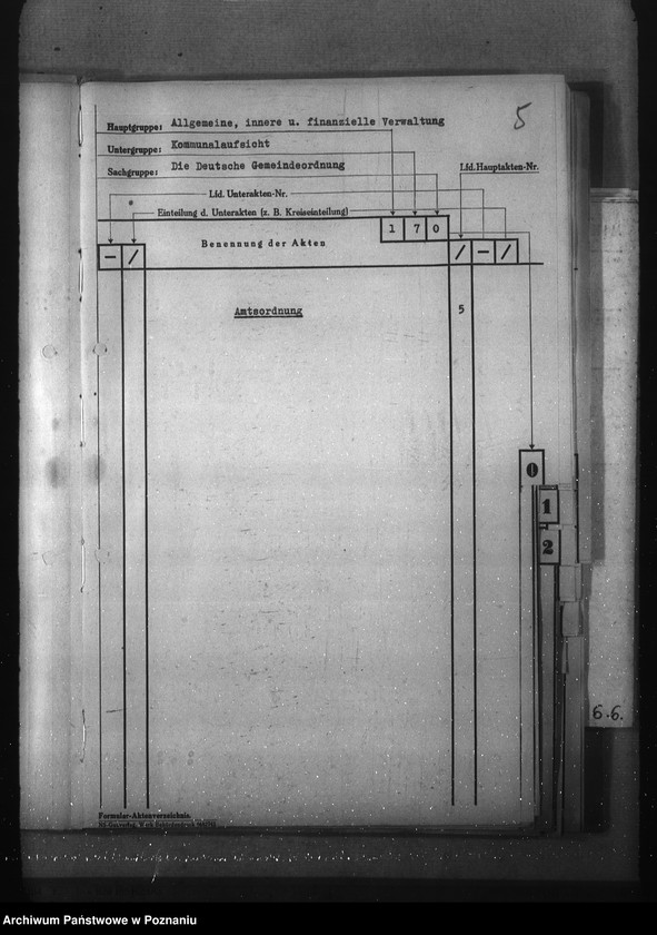 Obraz 9 z jednostki "Aktenverzeichnis (Kommunalaufsicht)"