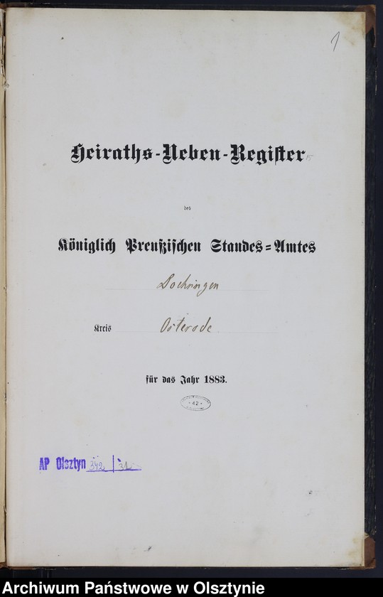 image.from.unit.number "Heiraths-Neben-Register Nr 1 - 18"