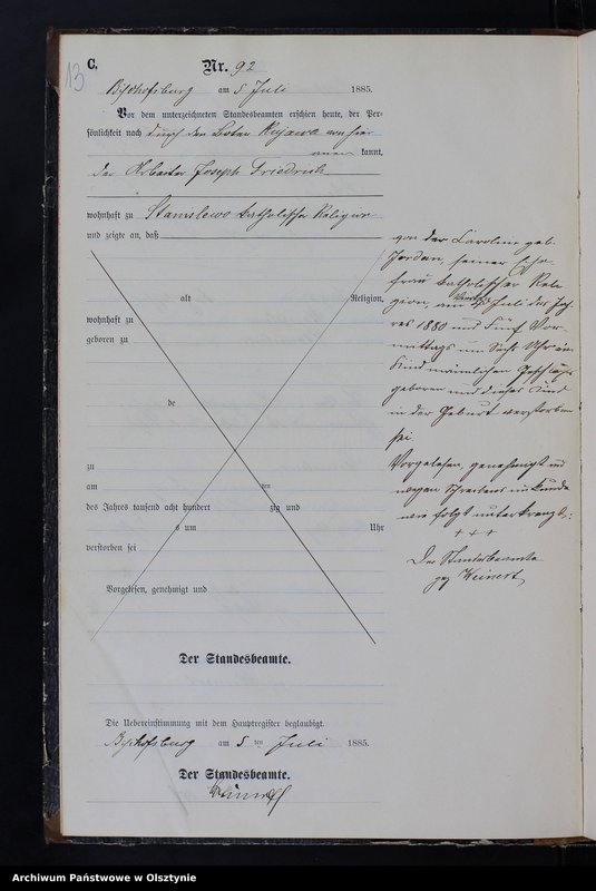image.from.unit.number "Sterbe-Neben-Register Tom II,Nr 81 - 180"