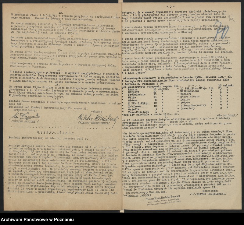 Obraz 15 z jednostki "Korespondencja [spis bezrobotnych członków Związku Powstańców Wielkopolskich."