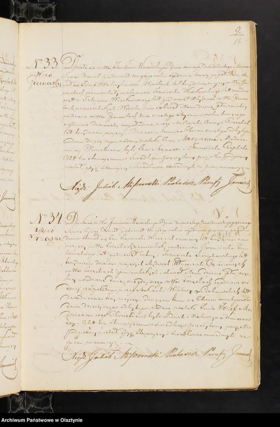 image.from.unit.number "Duplikat Parafii Janowieckiej w Powiecie Mławskim Gubernii Płockiej na Rok 1852"