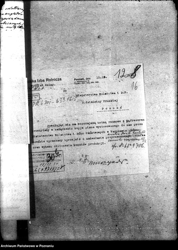 Obraz 20 z jednostki "Sprawy ogólno-administracyjne Zboże siewne"