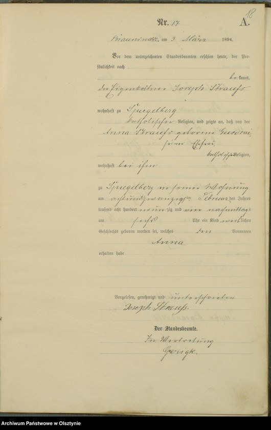 image.from.unit.number "Geburts-Haupt-Register Nr 1 - 103"