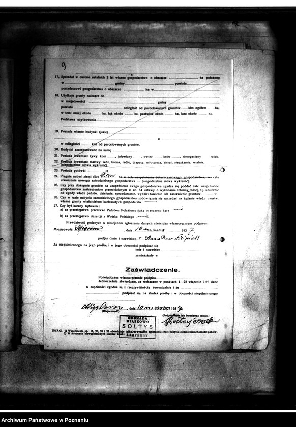 Obraz 14 z jednostki "/Parcelacje majątku Murzynówko powiat średzki/"