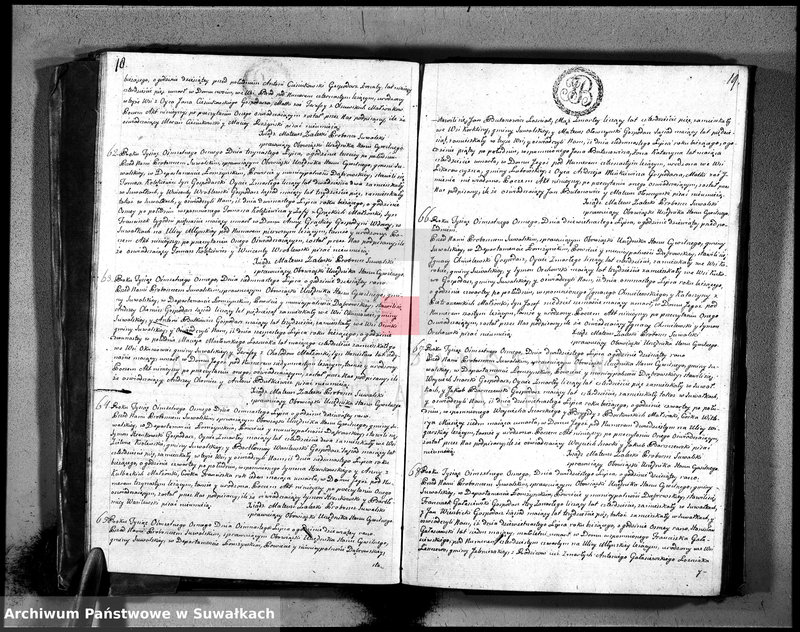image.from.unit.number "Księga umarłych ru 1808 gminy suwalskiey, powiatu dąbrowskiego w departamencie łomżyńskim na rok 1808"