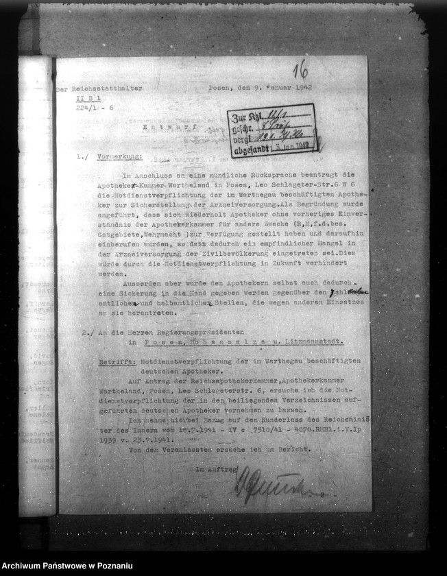 Obraz 20 z jednostki "Spisy lekarzy i aptekarzy w Kraju Warty"