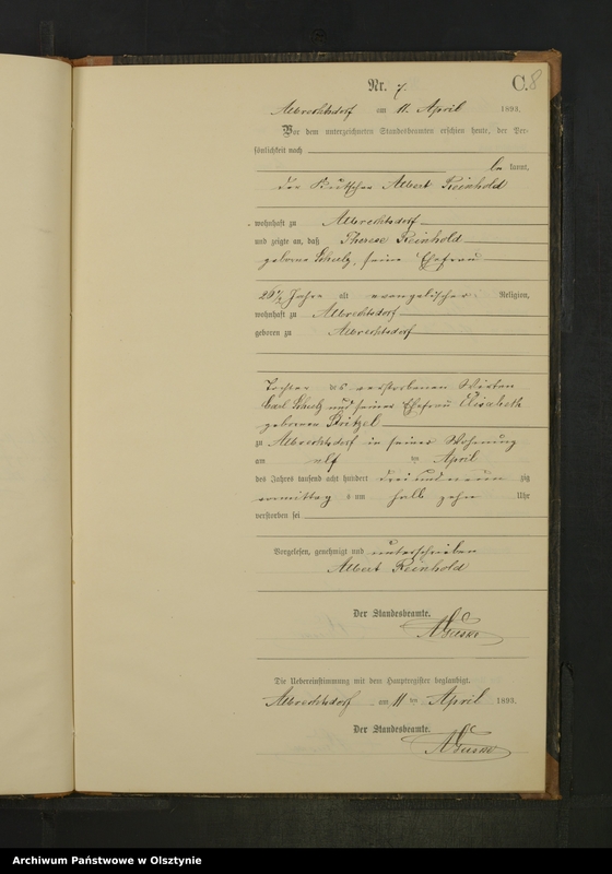 image.from.unit.number "Sterbe-Neben-Register Nr 1 - 33"