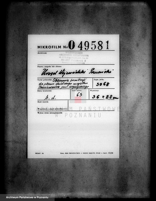 Obraz 2 z jednostki "Obliczenie bonitacji do planu dzielczego majątku Trzeciewnica wyrzyskiego"