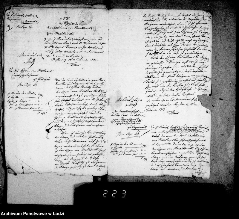 Obraz 6 z jednostki "Akta tyczące się sporu granicznego pomiędzy gminą miasta Łodzi a Dobrami Radogoszcz i Bałutami"