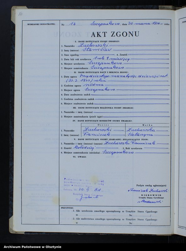 image.from.unit.number "Księga zgonów Nr 1 - 57,1 - 40,1 - 44 i 1 - 52 /przepisana w języku polskim z oryginału niemieckiego w dniach 28.06.- 7.07.1961/"