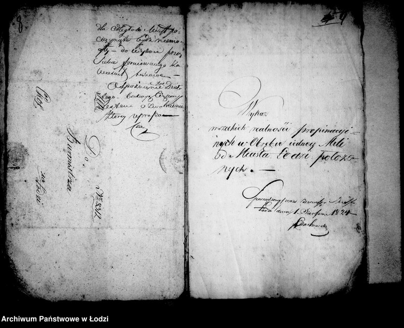 Obraz 10 z jednostki "Akta tyczące się domów propinacyjnych po wsiach w obrębie I-ej mili od miasta będących, które aby bez konsensów zakładane i przenoszone nie były"