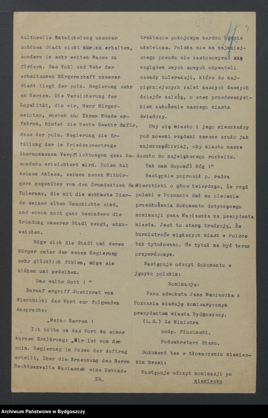 image.from.unit.number "Przejęcie miasta przez rządy polskie"