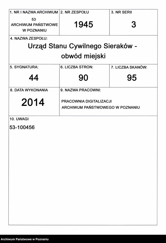 Obraz 1 z jednostki "Księga małżeństw"
