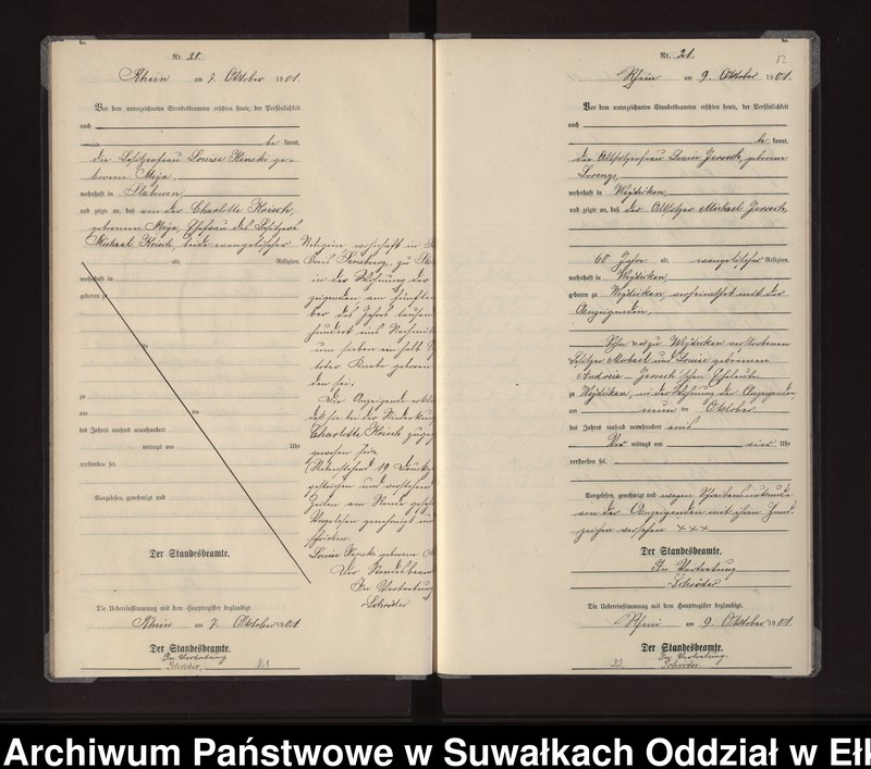 image.from.unit.number "Sterbe-Neben-Register des Königlichen Preussischen Standes-Amtes Gneist Kreis Loetzen"