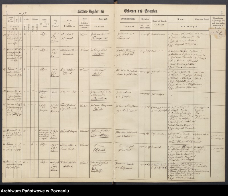 Obraz 6 z jednostki "[Akta urodzeń i chrztów, ślubów, zgonów]"