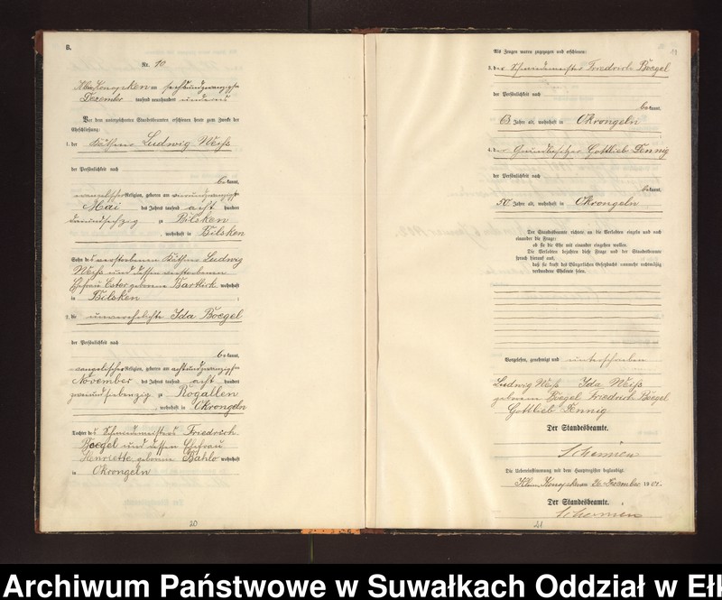 image.from.unit.number "Heiraths-Neben-Register des Preussischen Standes-Amtes Gross Konopken Kreis Loetzen"