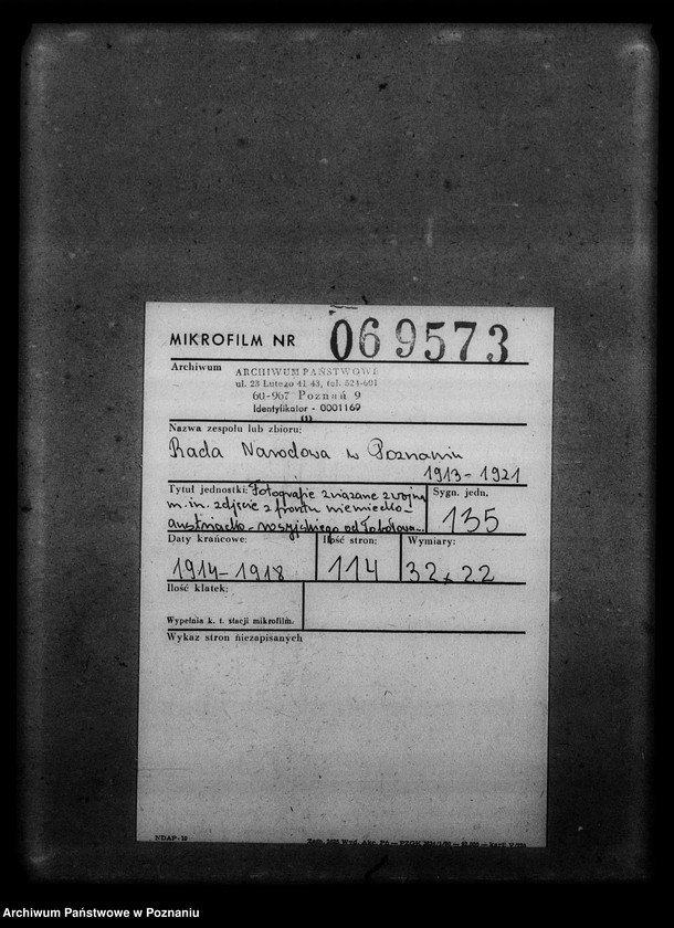 Obraz 2 z jednostki "Fotografie związane z wojną między innymi zdjęcie z frontu niemiecko- austriacko-rosyjskiego od Tobołowa do Galicji 1916 - 1918, sztab Legionów Polskich z 1914 roku w czasopiśmie "Welt am Bild", afisze satyryczne, karty, bony żywnościowe i tym podobne"