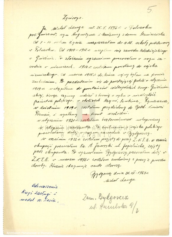 Obraz 20 z jednostki "Życiorysy powstańców wielkopolskich: L - tom l /Lamperski Jan - Lewandowski Michał/."