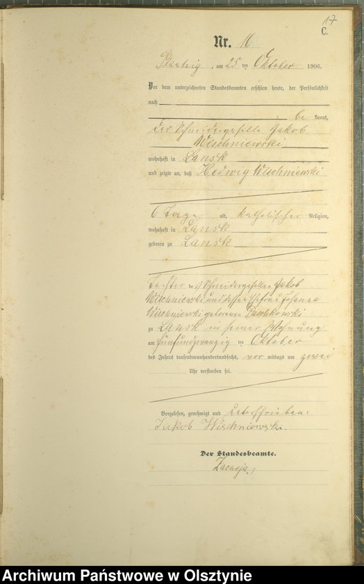 image.from.unit.number "Sterbe-Haupt-Register Nr 1 - 22"