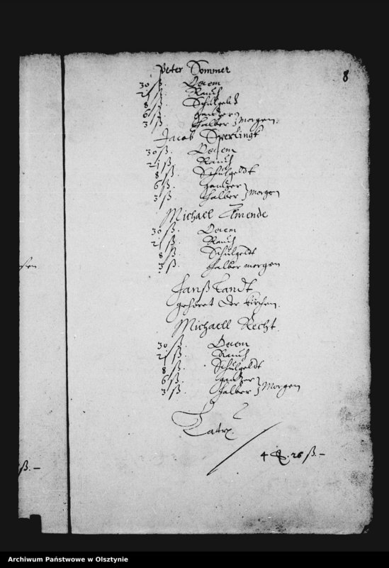 image.from.unit.number "Kirchen-Rechnung der Stadt Deutsch Eylau"