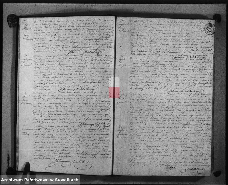 Obraz 12 z jednostki "Księga duplikat urodzonych, zaślubionych i umarłych w parafii puńskiey roku 1842"