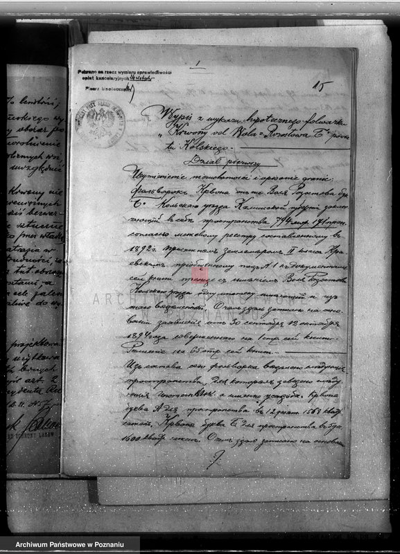 Obraz 19 z jednostki "Majątek Krwony powiat kolski /nadzór nad gospodarką leśną/"