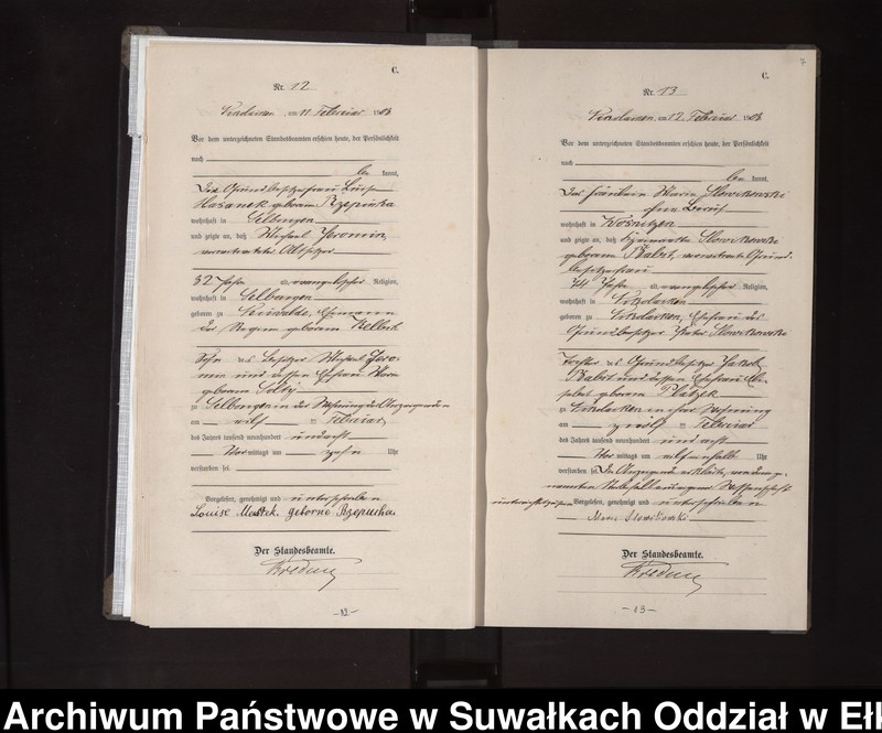 image.from.unit.number "Sterbe-Haupt-Register des Königlichen Preussischen Standes-Amtes Nikolaiken Kreis Sensburg"