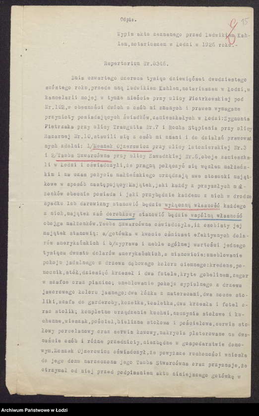 Obraz 17 z jednostki "Moszek Ojzerowicz- sprzedaż manufaktury i wyrób skarpet"