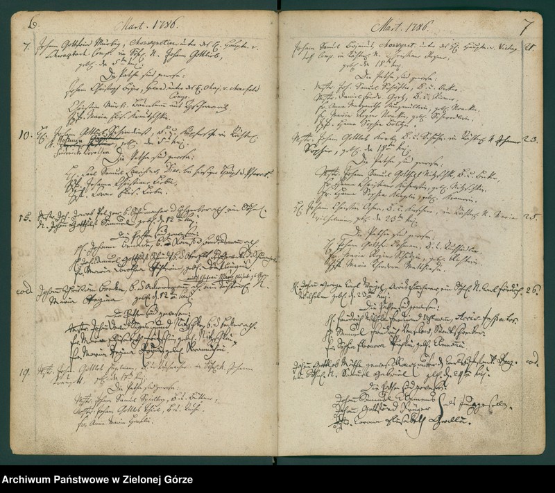 image.from.unit.number "Taufbuch bei der Stadt und Pfarrkirche Guben anfangen 1786-1801"