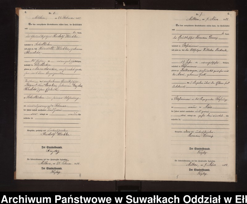 image.from.unit.number "Sterbe-Neben-Register des Preussischen Standes-Amtes Stasswinnen Kreis Lötzen"