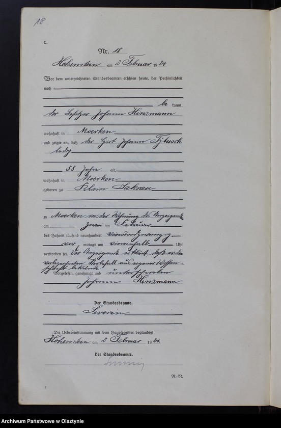 image.from.unit.number "Sterbe-Neben-Register Nr 1 - 95"