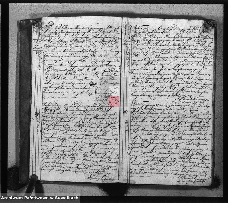 image.from.unit.number "Księga do zapisywania aktów cywilnych urodzenia gminy wiżajńskiey, departamentu łomżyńskiego, powiatu kalwaryjskiego"