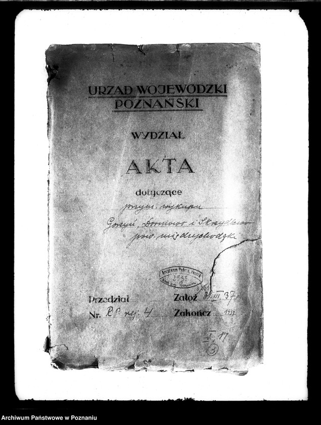 Obraz 4 z jednostki "Przymusowy wykup majątku Gorzyń powiatu międzychodzkiego"