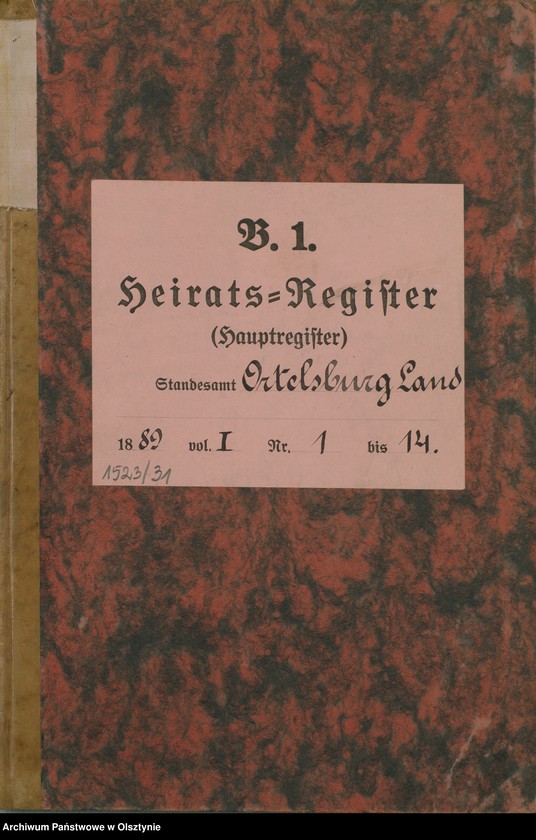 image.from.unit.number "Heiraths-Haupt-Register Nr 1 - 14"