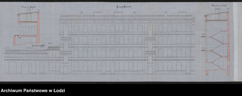 image.from.unit.number "Ob˝ utverždenìi proekta na nadstrojku Maerom˝ Cilihom˝ v˝ g[orode] Lodzi po Petrokovskoj ulicě pod˝ N 107/756 - 2h˝ kamennyh˝ 4h˝ êtažnyh˝ fligelej na suŝestvuûŝem˝ kamennom˝ 3h˝ êtažnom˝ žilom˝ domě"