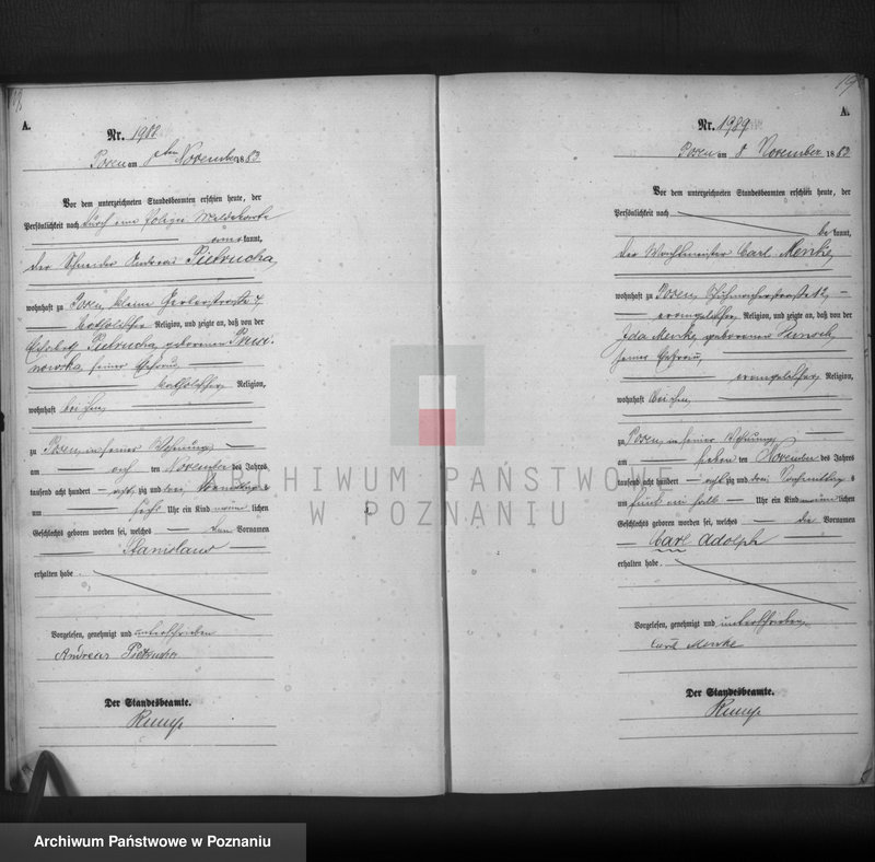 Obraz 11 z jednostki "Księga urodzeń t. V"