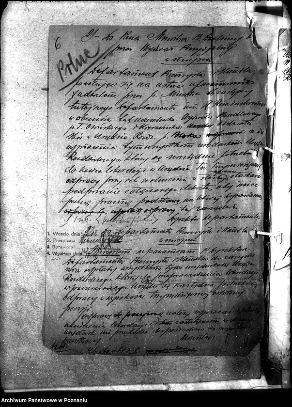 Obraz 10 z jednostki "Departament Przemysłu i Handlu [sprawy osobowe urzędników departamentu]"