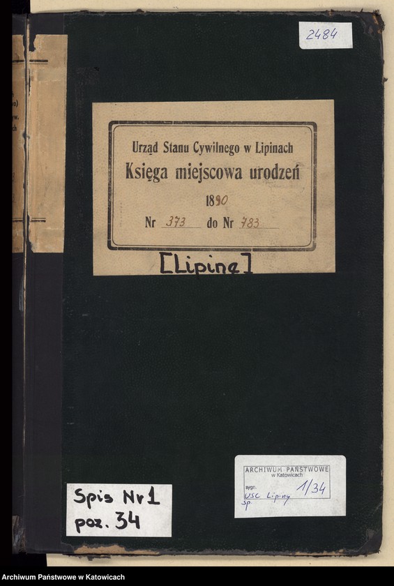 image.from.unit.number "Księga urodzeń T.2 nr 373-783"