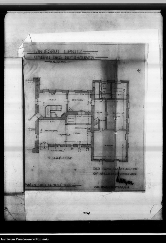 Obraz 17 z jednostki "Landesgut Lipnitz [Rysunki]."