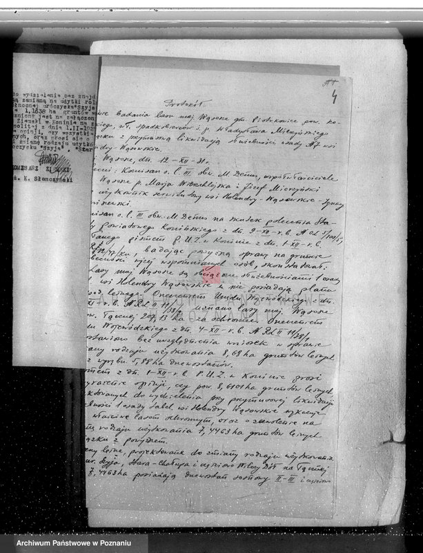 Obraz 9 z jednostki "Sprawa przymusowej likwidacji służebności osady nr 7 Holendry Wąsowskie w lasach majątku Wąsosze /powiat koniński/ oraz nieprawnego wyrębu"