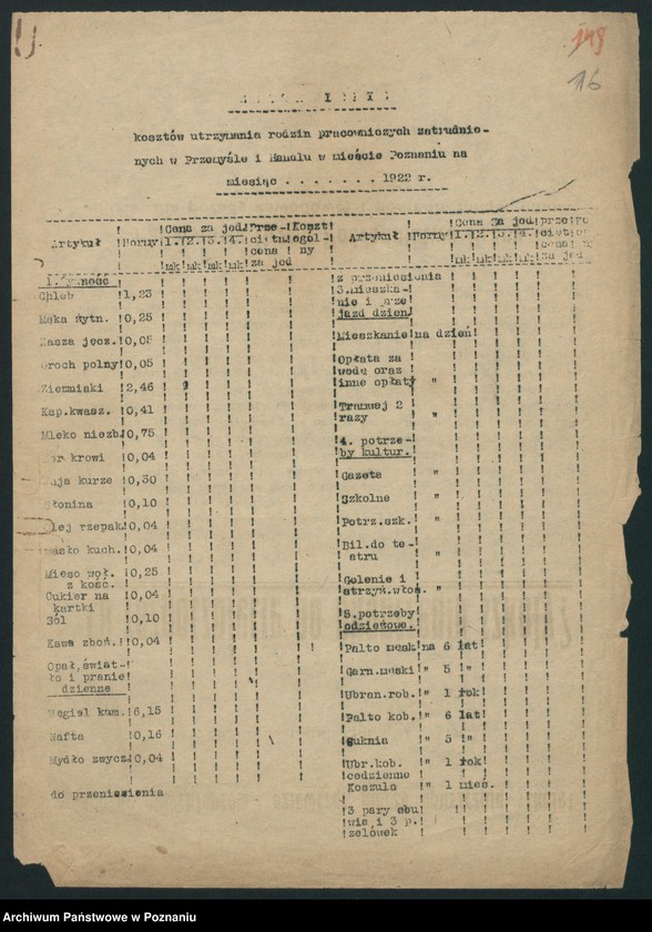 Obraz 18 z jednostki "[Materiały dotyczące ustalania płac dla pracowników zatrudnionych w przemyśle i handlu]"