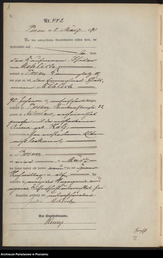 Obraz 11 z jednostki "Księga zgonów t. II"