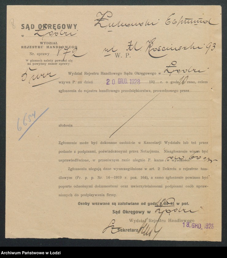 Obraz 10 z jednostki "Edmund Żukowski- Dom Agenturowo-Handlowy"