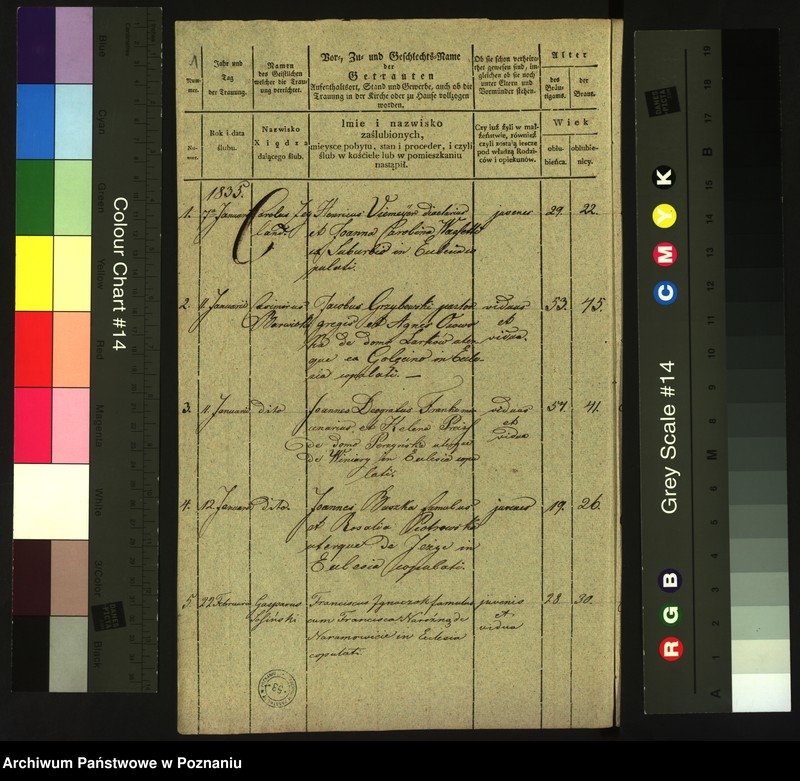 Obraz 3 z jednostki "Księga małżeństw"